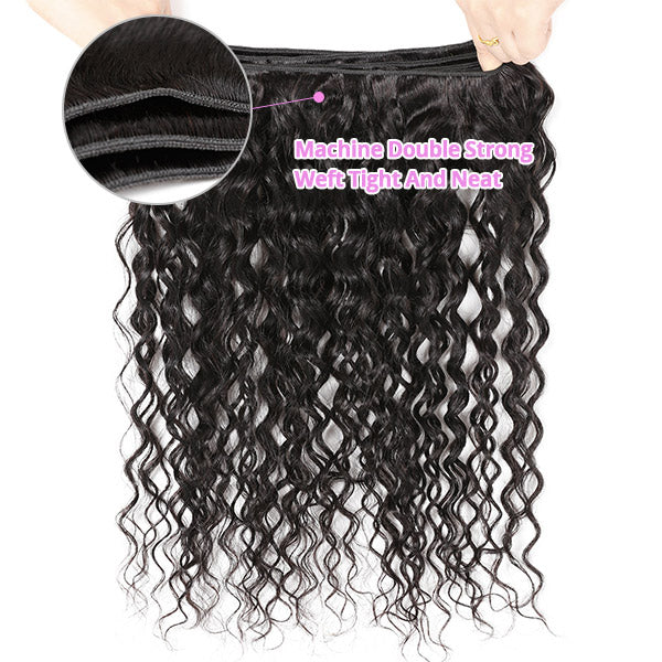 9A Water Wave Curly Human Hair Bundles - Image 5
